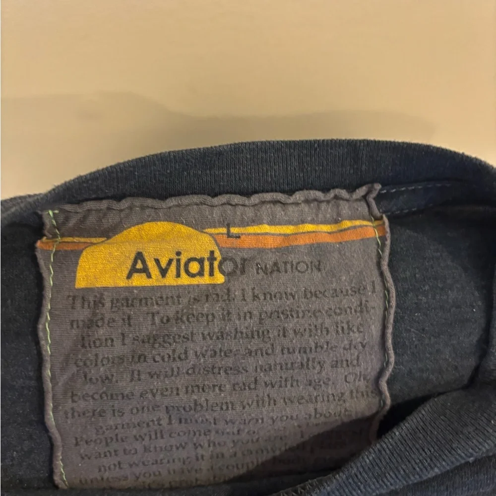 Aviator Nation Charcoal T-Shirt with “keep austin rad” - Picture 2 of 5